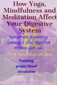 Yoga mindfulness meditation and your digestive systems are interrelated
