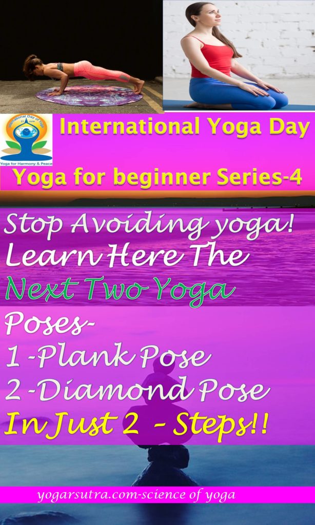 The plank pose and the diamond pose