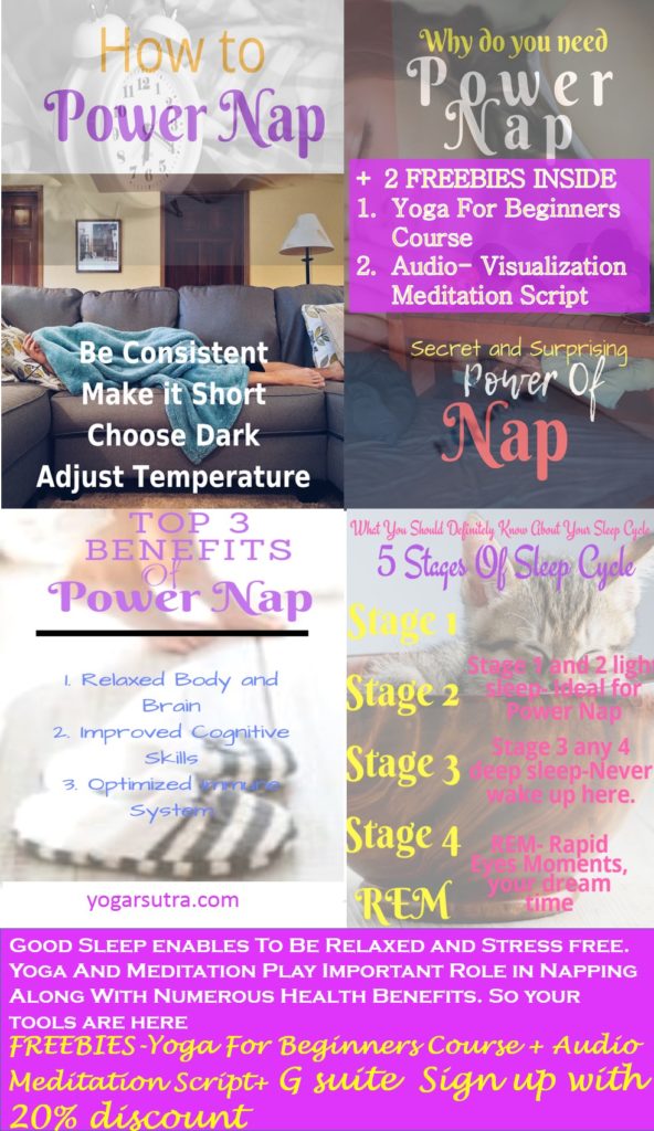 Summary of How to Power nap and power nap benefits with freebies+ G suite Sign up with 20% discount