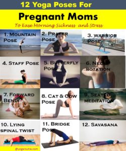 #PrenatalYoga. Best Yoga poses For Pregnant Moms to Ease the stress and morning sickness