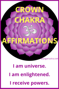49 Powerful chakra balancing affirmations to thrive in your life. #Crown chakra Affirmations