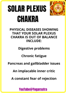 Yoga for solar plexus Chakra, physical ailments