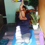 Seated Eagle yoga pose