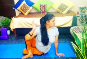 Matsyendrasana for spinal twist for yoga for meditation