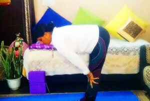 Ardha uttanasana: 