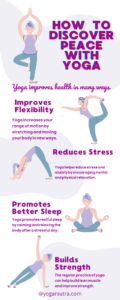yoga poses to relieve stress and anxiety and discover your calm and peace.